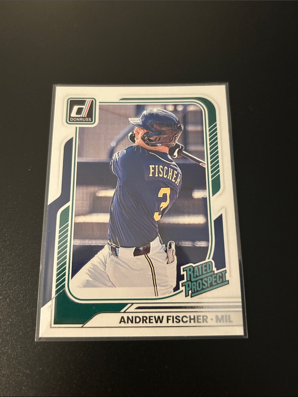 Donruss Rated Prospect Baseball Card - Andrew Fischer Milwaukee Brewers